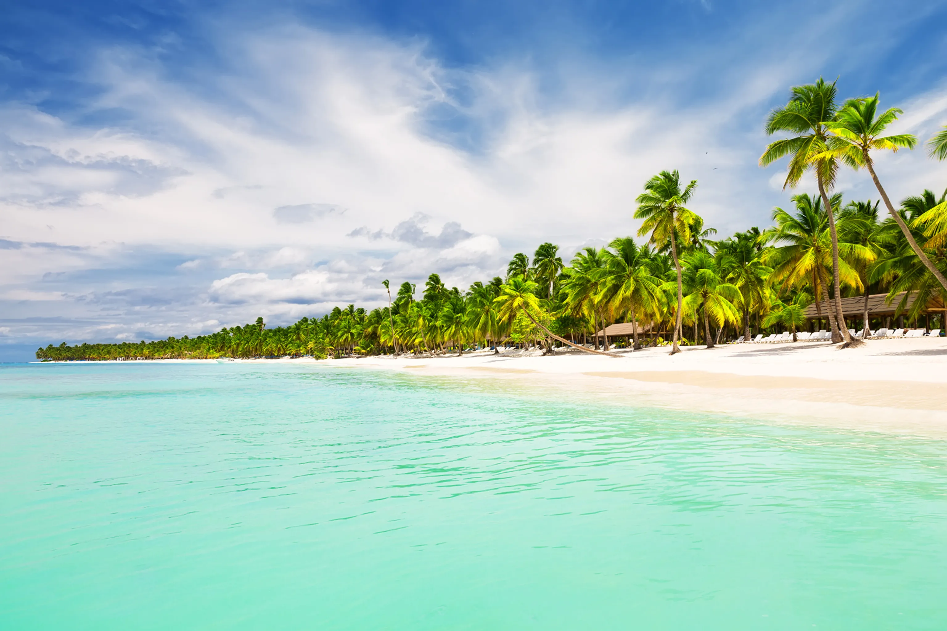 Tropical coastline in Punta Cana