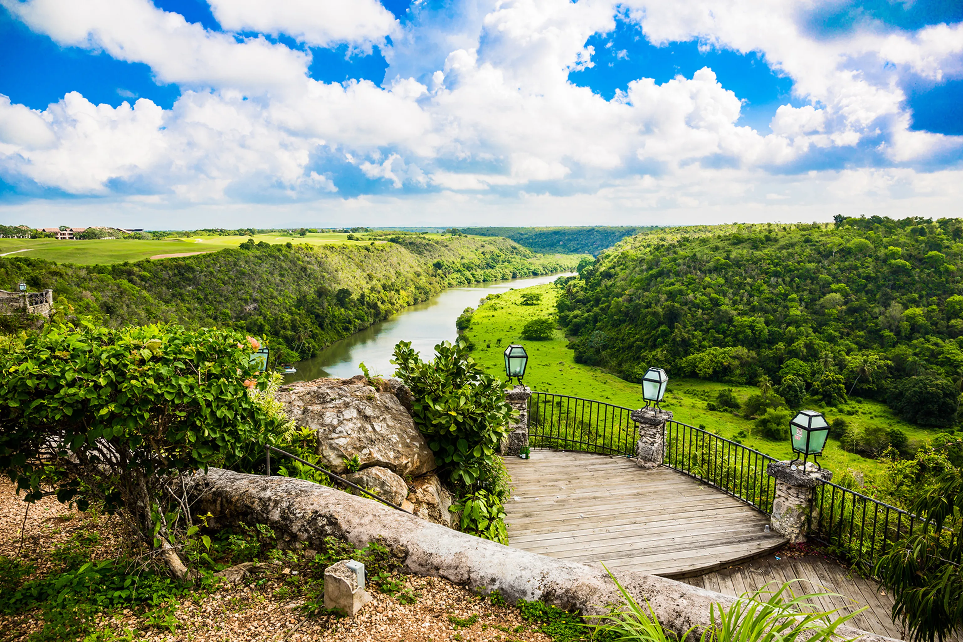 Tropical landscape near La Romana